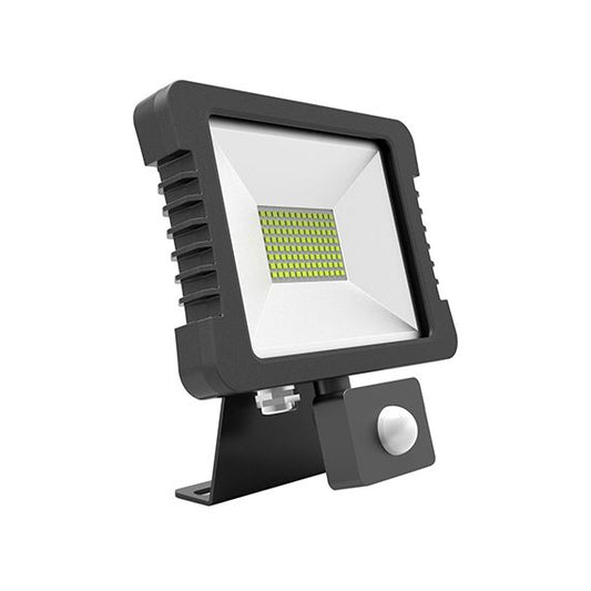 FS Yonna - Projecteur LED IP 65 200x228.5x34.5 30W 4000K 2280lm 110°noir PIR