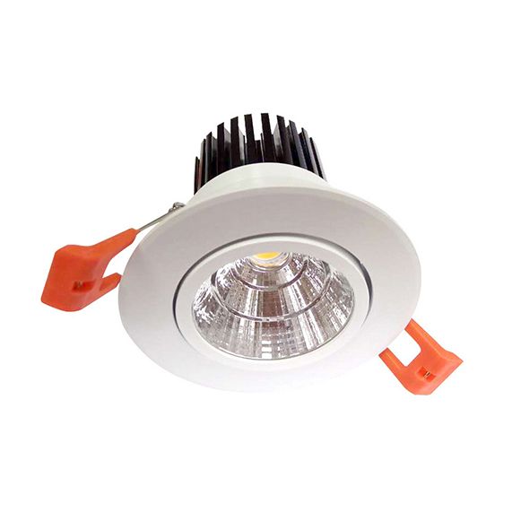 Cavell - Spot encastré inclinable LED Ø85 x 80 enc.Ø75 10W 4000K 800lm 24° blanc