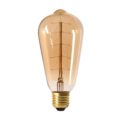 Edison Filament Métallique Sapin 24W E27 2000K Ambre