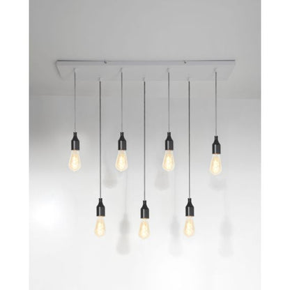 Square ceiling_7 holes_900x200x25mm_white