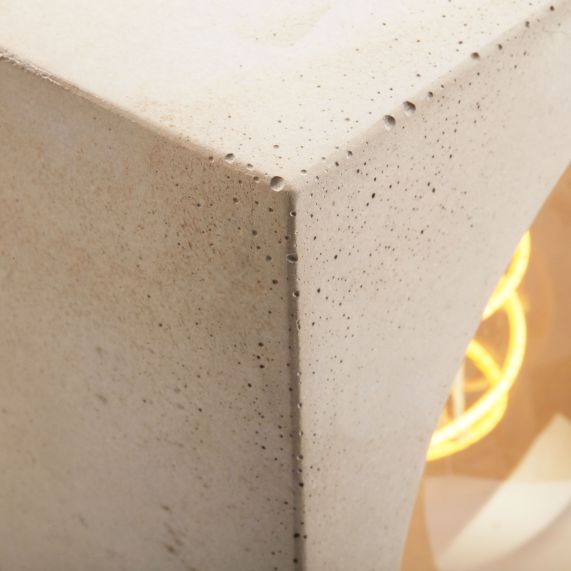 CONCRETE - Square table lamp - E27