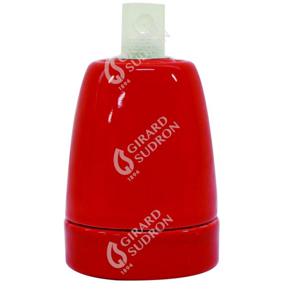 Douille Céramique E27 Rouge