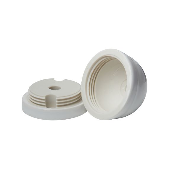 Rosace porcelaine ø68mm blanc