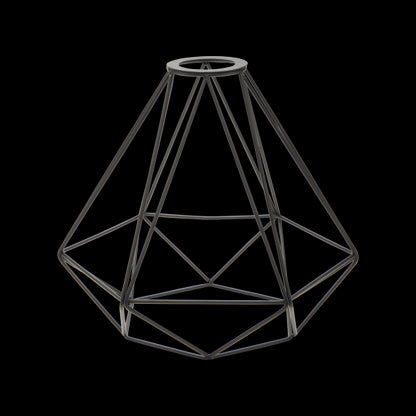 Abat-jour cage métal H.21cm noir