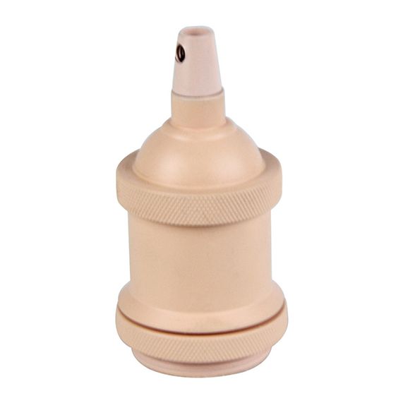 Douille E27 aluminium ø50mm H.72mm rose poudré mat