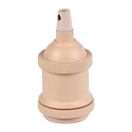 Douille E27 aluminium ø50mm H.72mm rose poudré mat