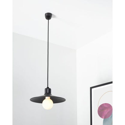 Rosace porcelaine ø68mm noir