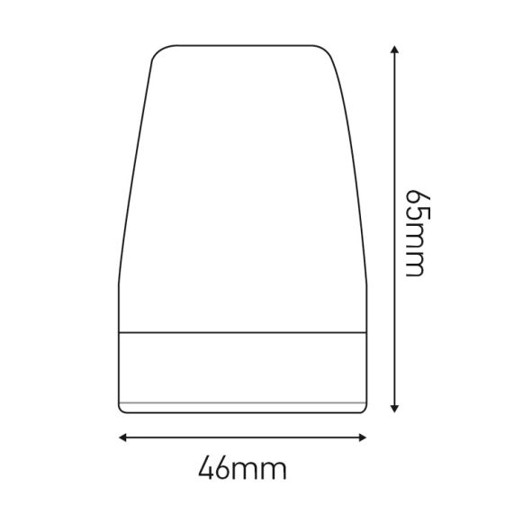 Douille E27 porcelaine ø46mm H.66mm blanc
