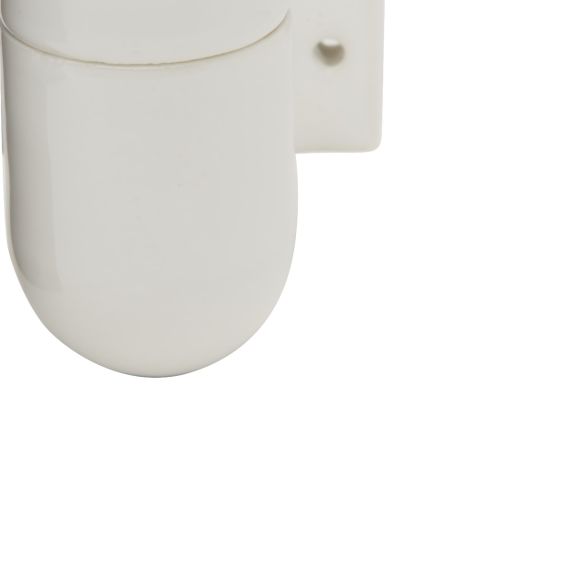 Applique porcelaine E27 av. patte de fixation blanc