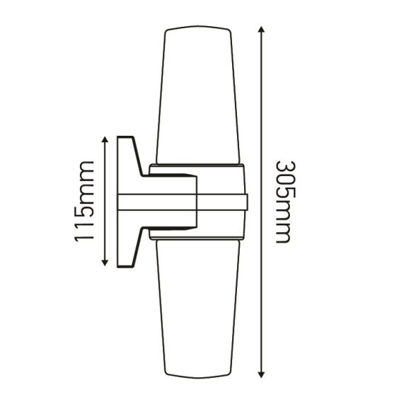 Applique porcelaine E14 double av. verrerie opaline blanc