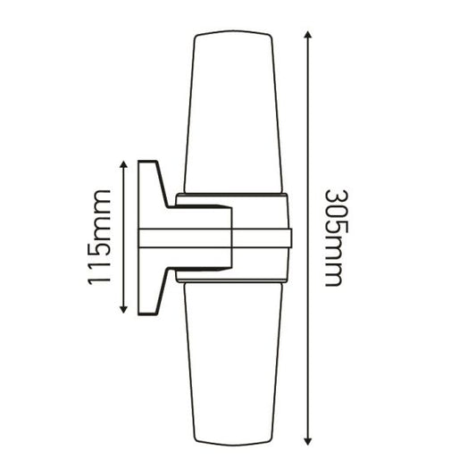 Applique porcelaine E14 double av. verrerie opaline blanc