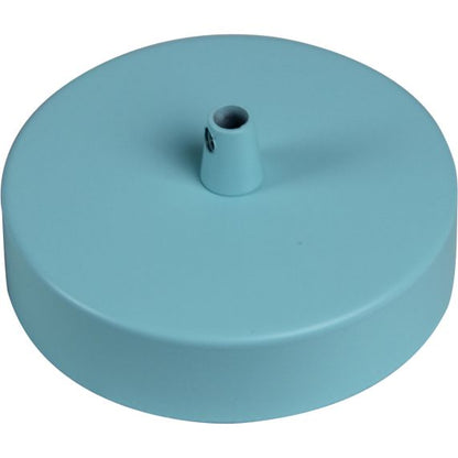 Pavillon acier sortie simple Ø100mm bleu clair mat