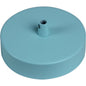 Pavillon acier sortie simple Ø100mm bleu clair mat