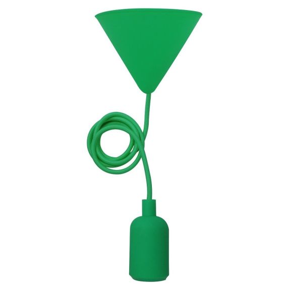 FS EcoWatts - Suspension E27 silicone câb. text. L.120cm vert