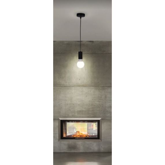 FS EL Suspension E27 Max.40W Noir Mat cable L.100cm Noir