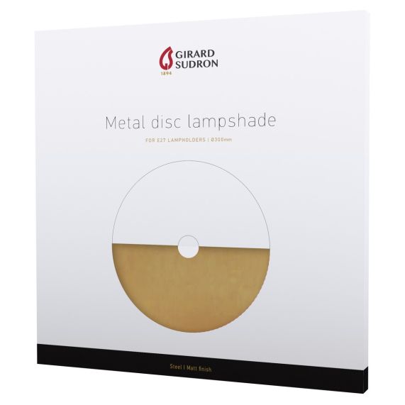 Abat-jour métal disque ø300mm or