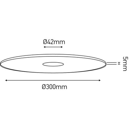 Abat-jour métal disque ø300mm vert sapin