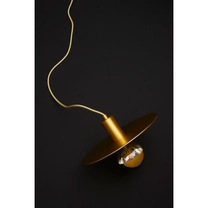 Abat-jour métal disque ø300mm or