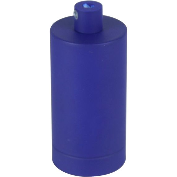 Douille E27 aluminium ø48mm H.105mm bleu outremer