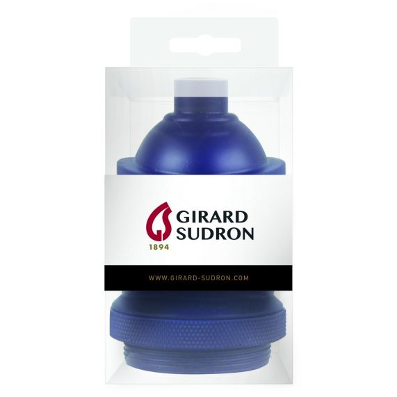 Douille E27 aluminium ø50mm H.72mm bleu outremer mat