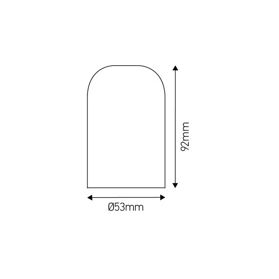 Douille E27 béton ø52mm H82mm vert céladon
