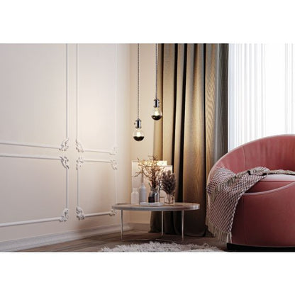 Douille acier E27 noir av db bagues de serrage et interrupteur