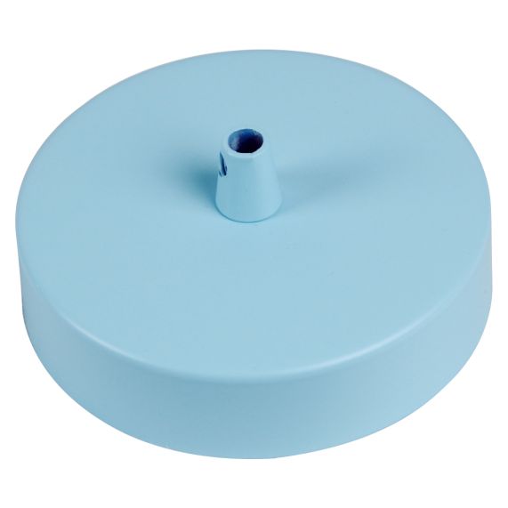 Pavillon acier sortie simple Ø100mm bleu ciel mat