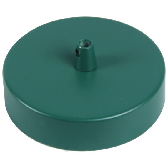 Pavillon acier sortie simple Ø100mm vert sapin