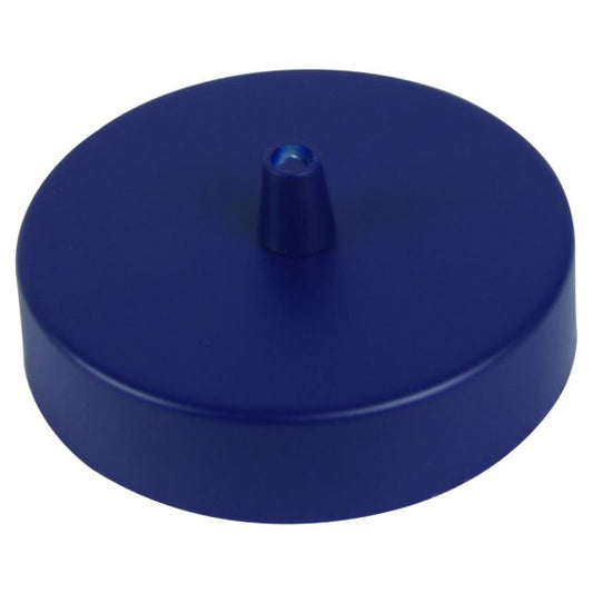 Pavillon acier sortie simple Ø100mm bleu outremer