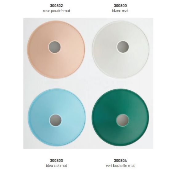 Abat-jour métal conique ø220mm rose poudré mat