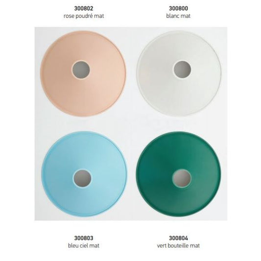 Abat-jour métal conique ø220mm rose poudré mat