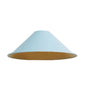 Abat-jour métal conique ø220mm bleu ciel mat