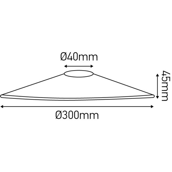 Abat-jour métal évasé ø300mm vert sapin satiné