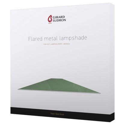 Abat-jour métal évasé ø300mm vert sapin satiné