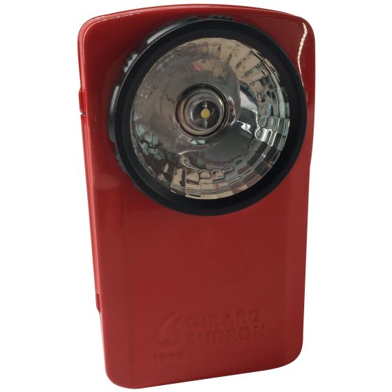 Lampe de poche LED métal rouge