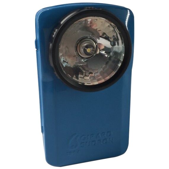 Lampe de poche LED métal bleu