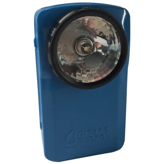 Lampe de poche LED métal bleu