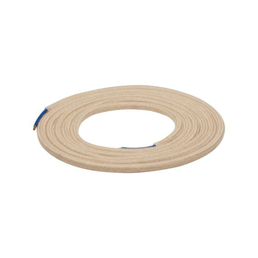 Cable rond chiné écru 2 mètres 2 x 0,75mm2