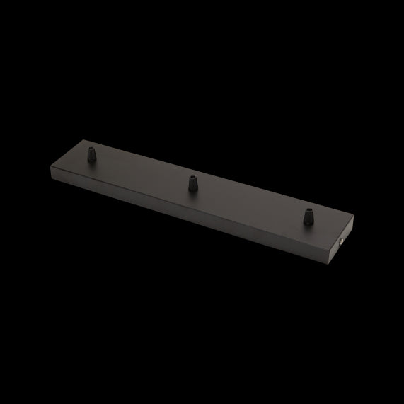 Square ceiling_3 holes_470x95x25mm_black