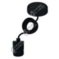Suspension Douille E27 + Pavillon Métal Cuivre + Câble Textile Noir L2M