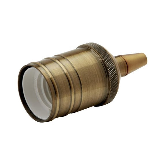 Douille Acier E27 Or Rétro