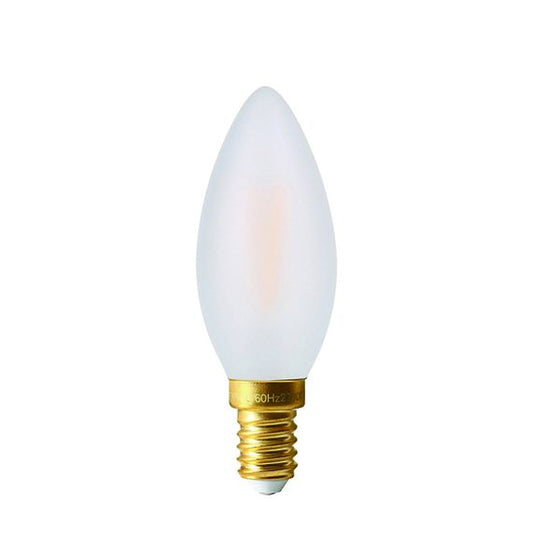 Flamme Lisse C35 Filament LED 5W E14 2700K 500lm Dim. Mat.