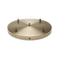 Plafonnier Acier D.300mm Laiton Brossé 5 sorties + Arrêts Pour Câbles D.6mm EAN 3125461875753