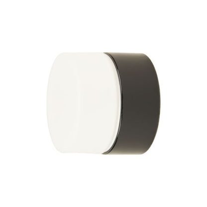 Applique porcelaine G9 hublot av. verrerie opaline noir