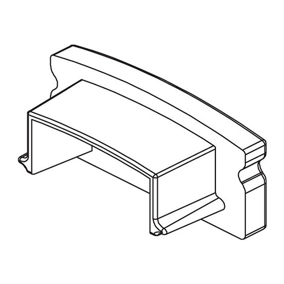 Embouts pour profile aluminium 23.5x10
