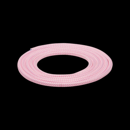 Cable rond chiné rose 2 mètres 2 x 0,75mm2