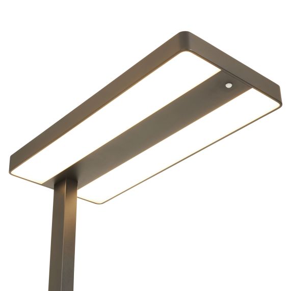 Autonoe - Lampadaire LED 610x280x1950 60W 4000K 5400lm 120° noir Dim PIR