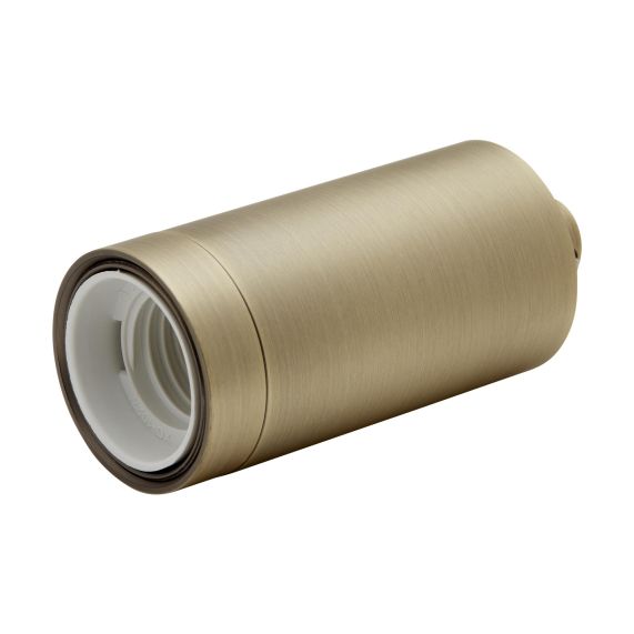 Douille Cylindre Acier E27 Or Antique