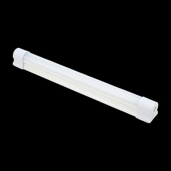 Dione - Batterie tube LED 340x33.5x39 6W 6000K 700-360-75lm 120° argent Dim