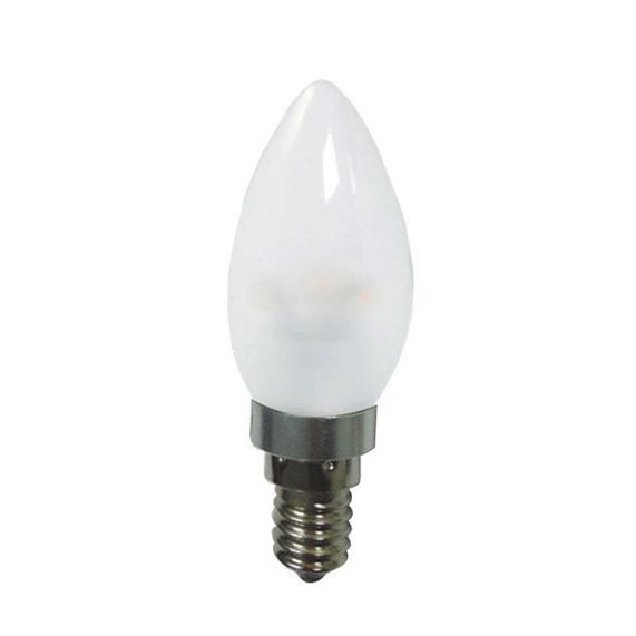 ***PRIX DESTOCKAGE*** Candle "Epi" LED 3W E14 2700K 210Lm Mat. Base Alu